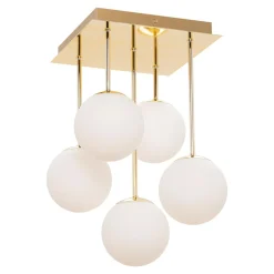 Lampa sufitowa kule złota MEFISTO 5