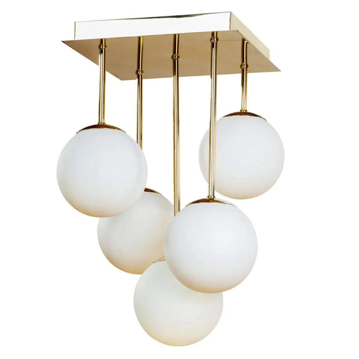 Lampa sufitowa kule złota MEFISTO 5