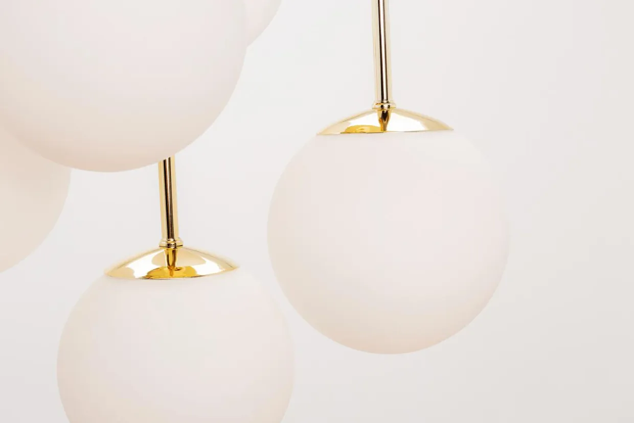 Lampa sufitowa kule złota MEFISTO 5