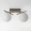 Lampa sufitowa LED 2 klosze kule NEBULA