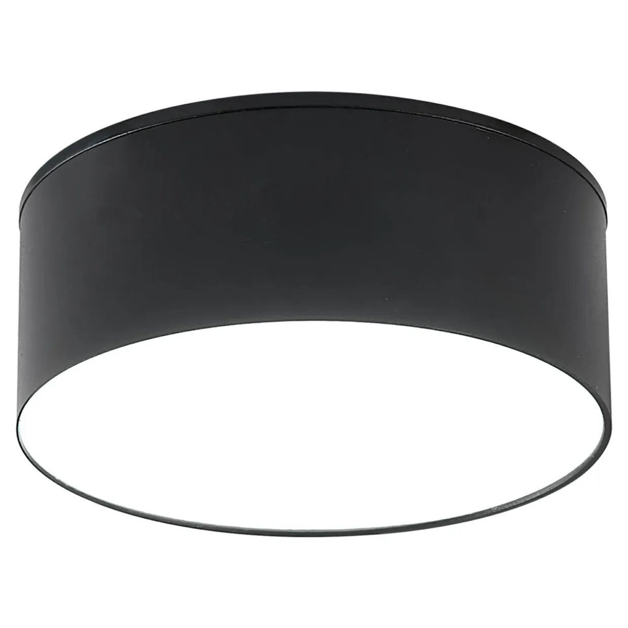 Lampa sufitowa LED barwa ciepła 3000K czarna SOLARI 12 cm