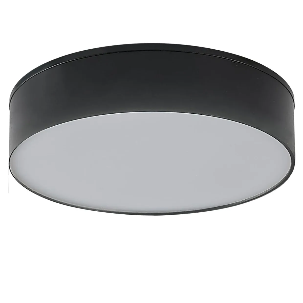 Lampa sufitowa LED barwa neutralna 4000K czarna SOLARI 8 cm