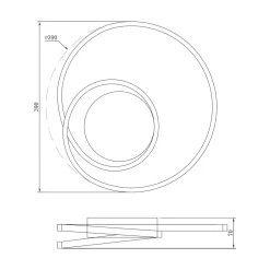 Lampa sufitowa LED biała WILLIS