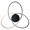 Lampa sufitowa LED BOLD czarno-złota