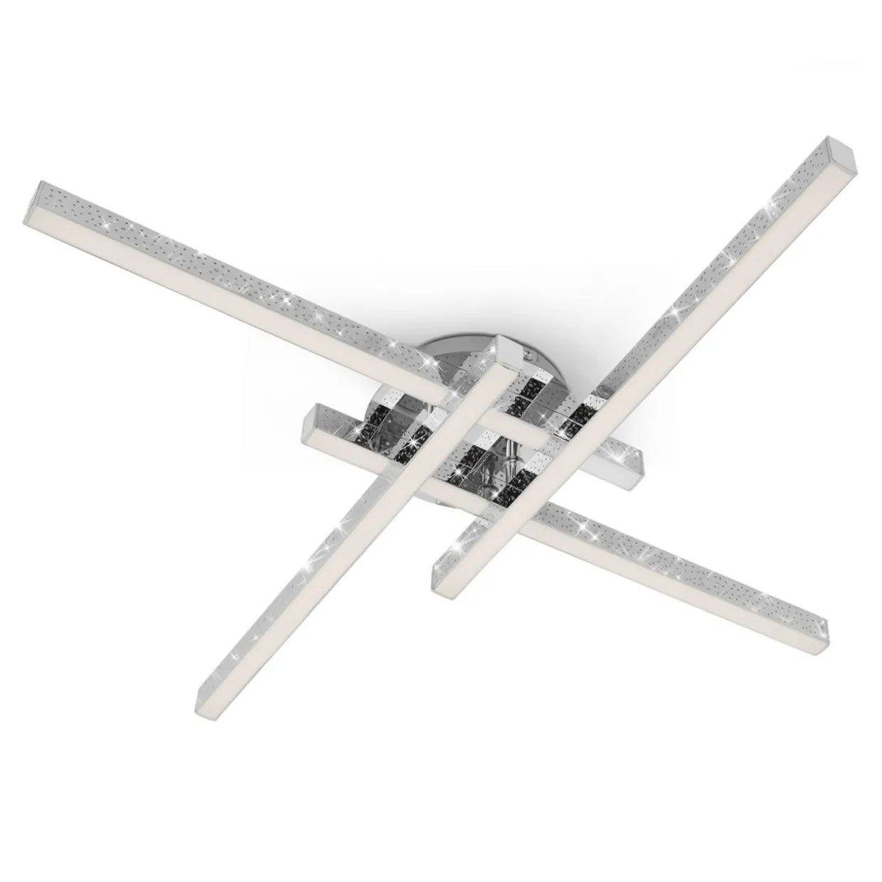 Lampa sufitowa LED brokat chrom REY 60 cm