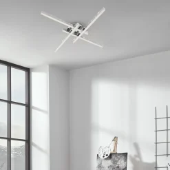 Lampa sufitowa LED brokat chrom REY 60 cm