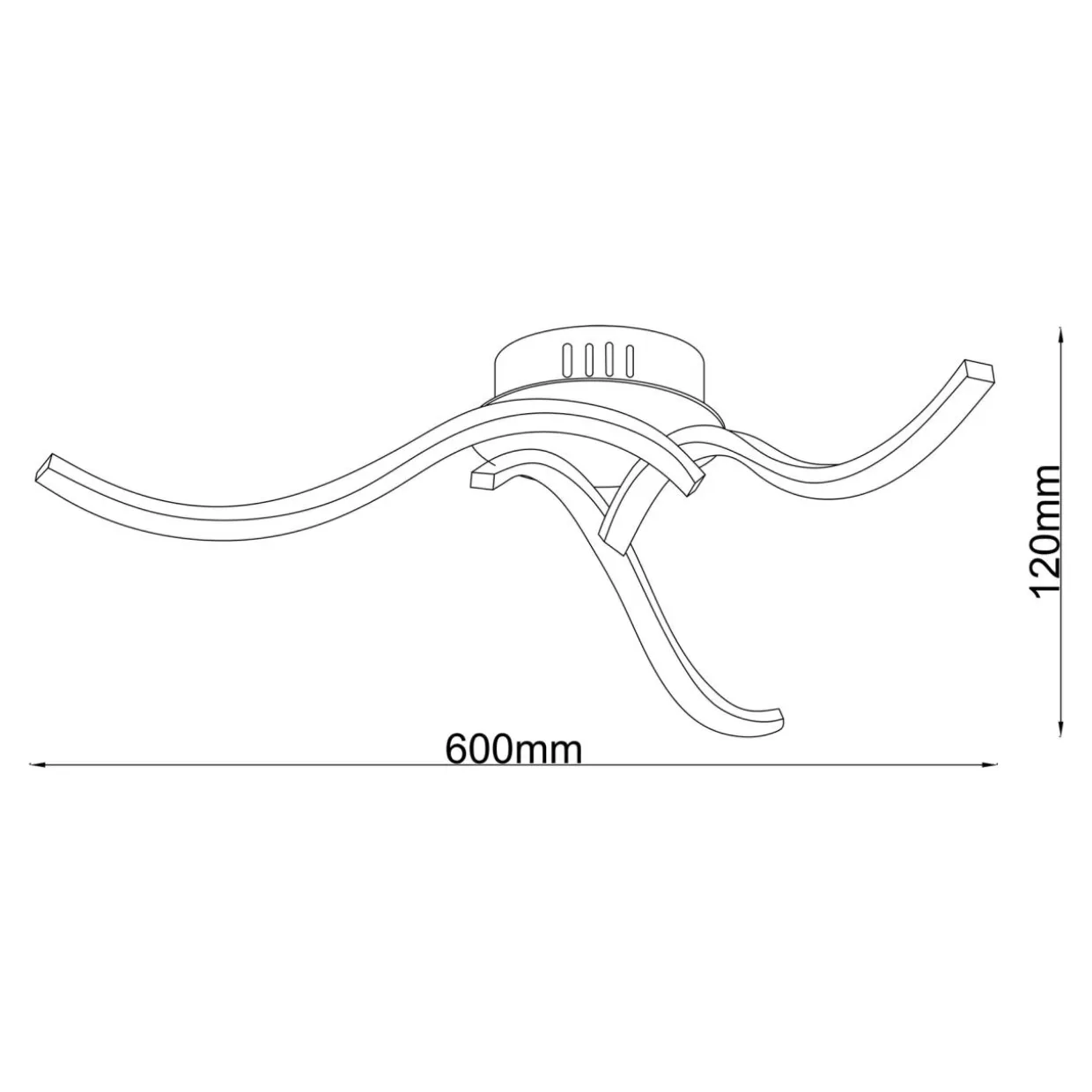 Lampa sufitowa LED chrom FOCUS 3