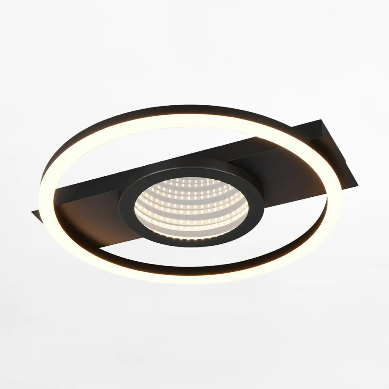Lampa sufitowa LED czarna WHEELER