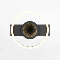 Lampa sufitowa LED czarna WHEELER