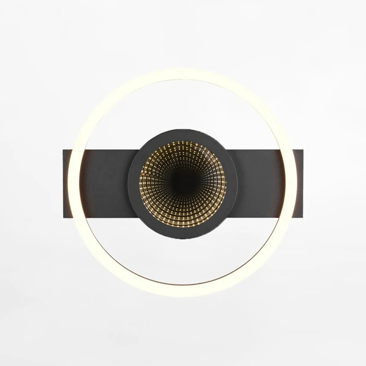 Lampa sufitowa LED czarna WHEELER