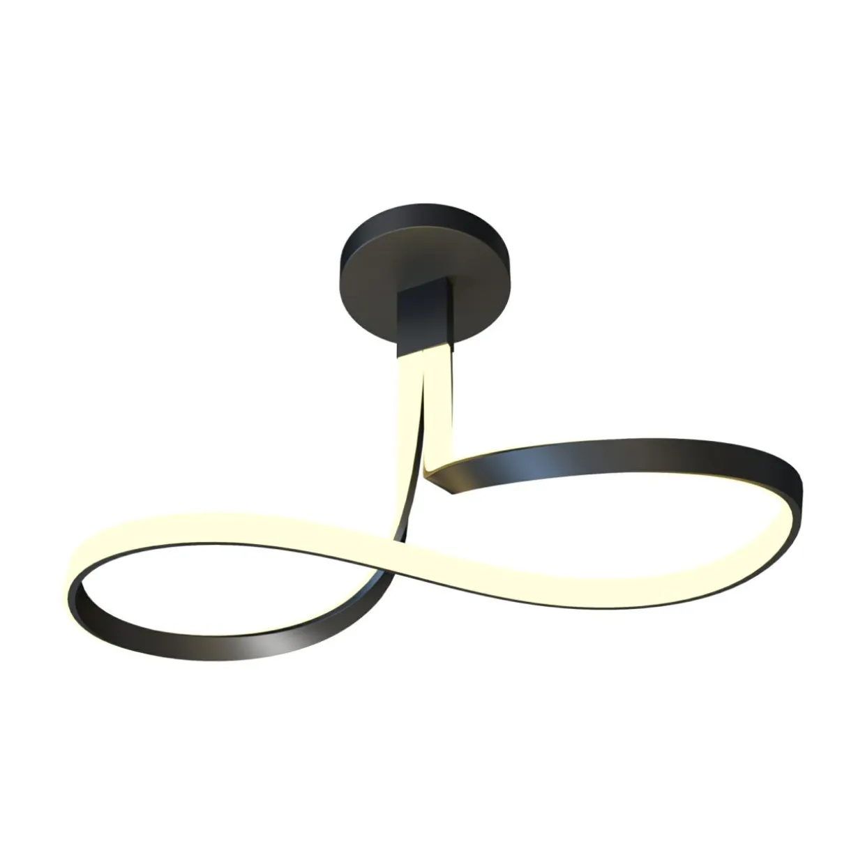 Lampa sufitowa LED czarna VISO