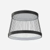 Lampa sufitowa LED czarna BALU z pilotem