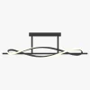 Lampa sufitowa LED czarna DOMENICO