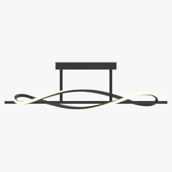 Lampa sufitowa LED czarna DOMENICO