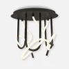Lampa sufitowa LED czarna BALBO 50 cm