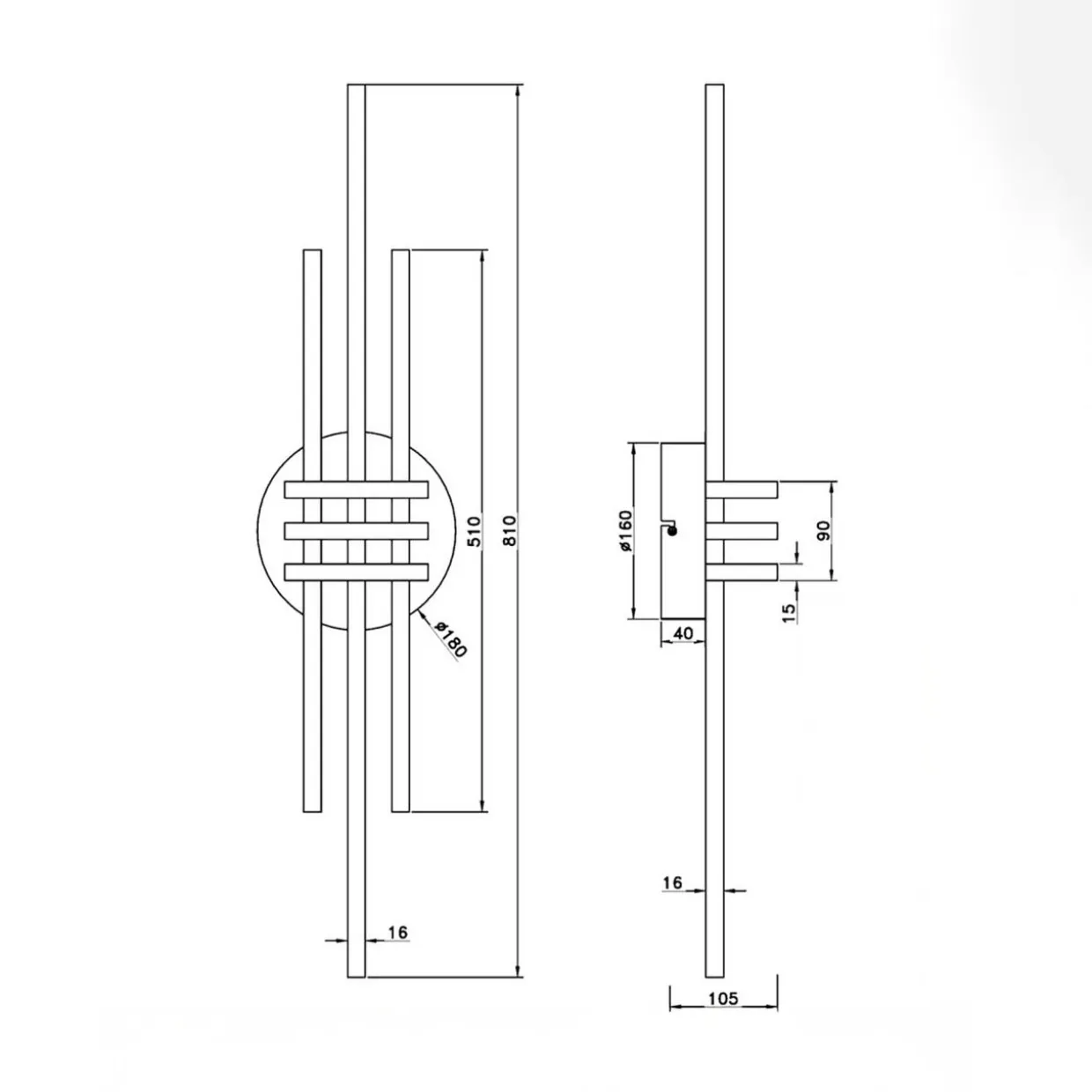 Lampa sufitowa LED czarno-złota CINTO