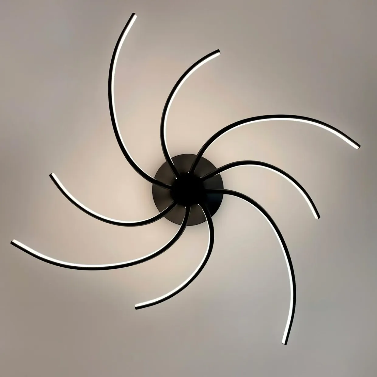 Lampa sufitowa LED DIOGO czarna