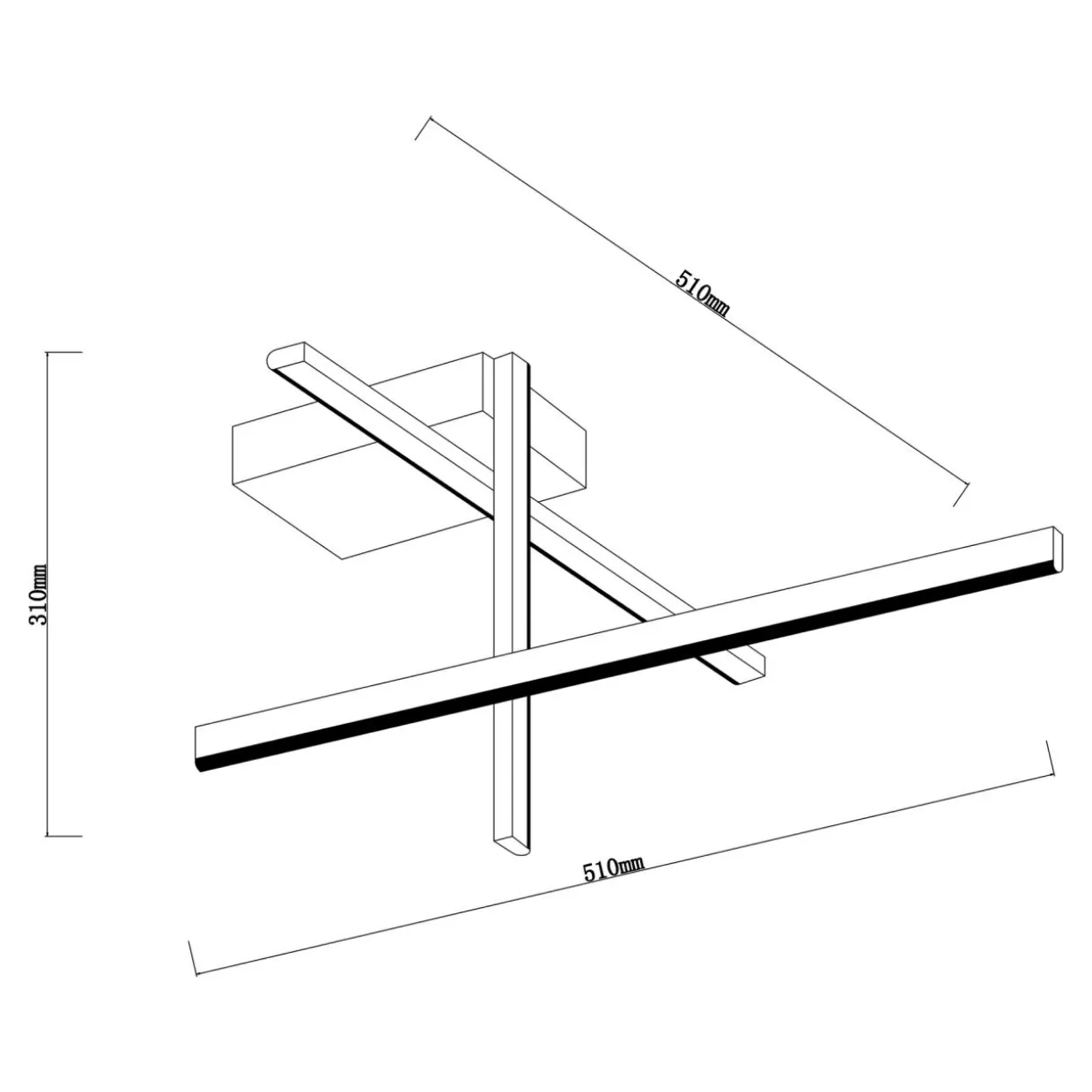 Lampa sufitowa LED EDGE czarno-złota