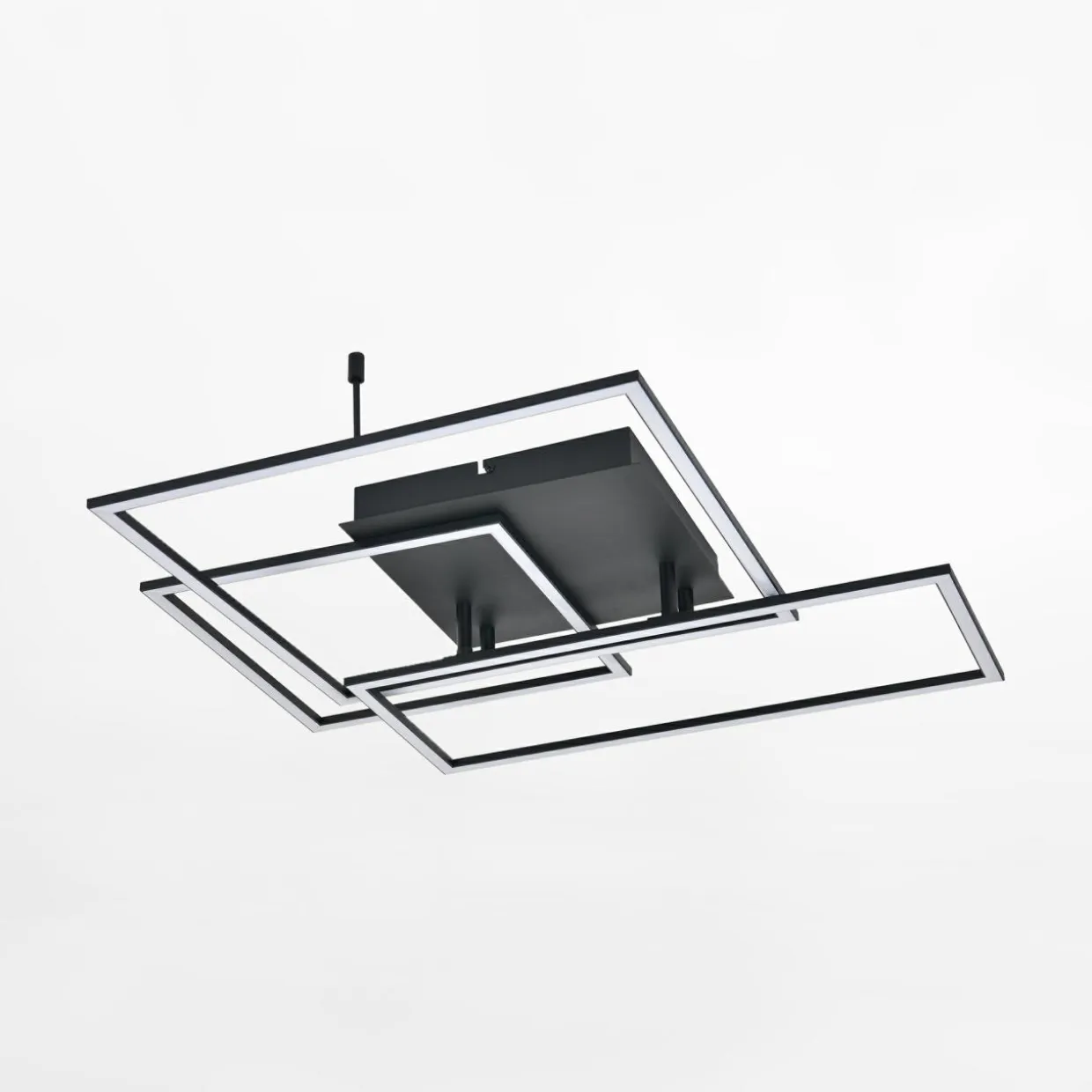 Lampa sufitowa LED geometryczna czarna AVENIR