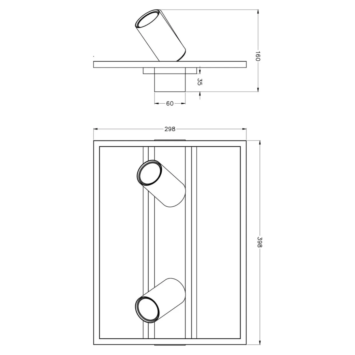 Lampa sufitowa LED geometryczna drewno KORDA