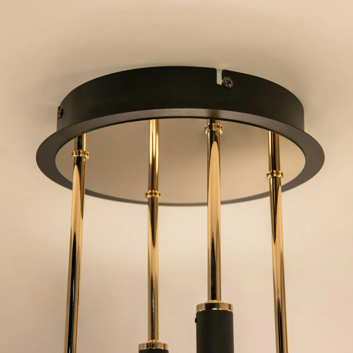 Lampa sufitowa LED LARA czarno-złota