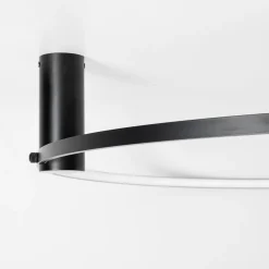 Lampa sufitowa LED pierścieniowa czarna HORIK 90 cm