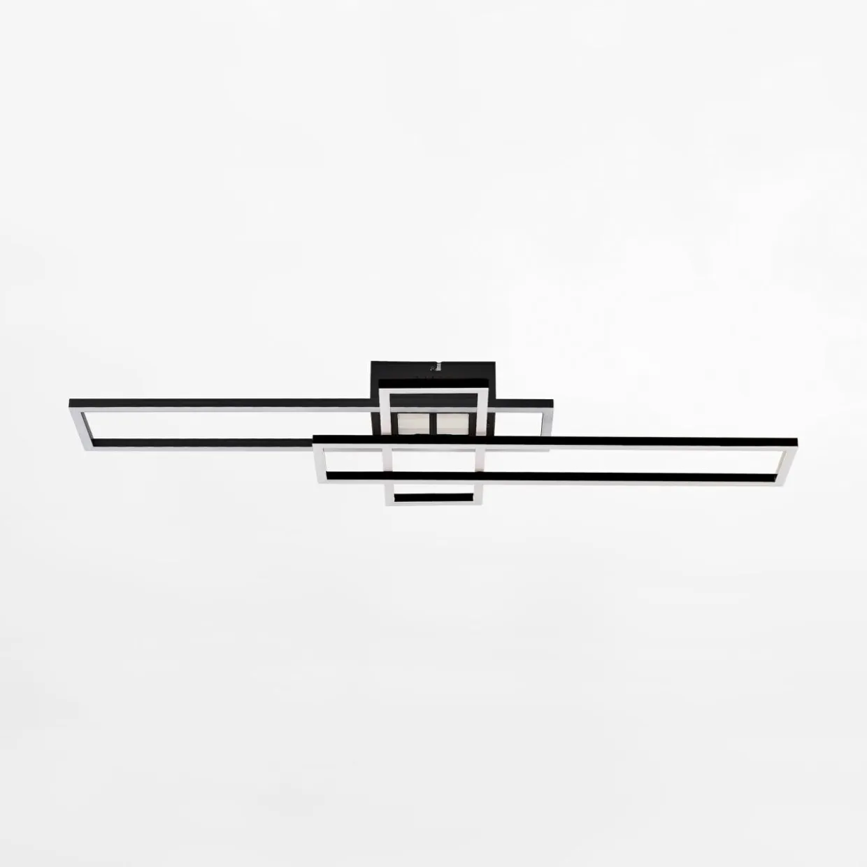 Lampa sufitowa LED ramka czarna LUMENZ z pilotem