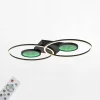 Lampa sufitowa LED RGB efekt głębi czarna TUNEL z pilotem