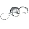 Lampa sufitowa LED srebrna PERUGIA 60 cm