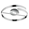 Lampa sufitowa LED srebrna PARMA 50 cm