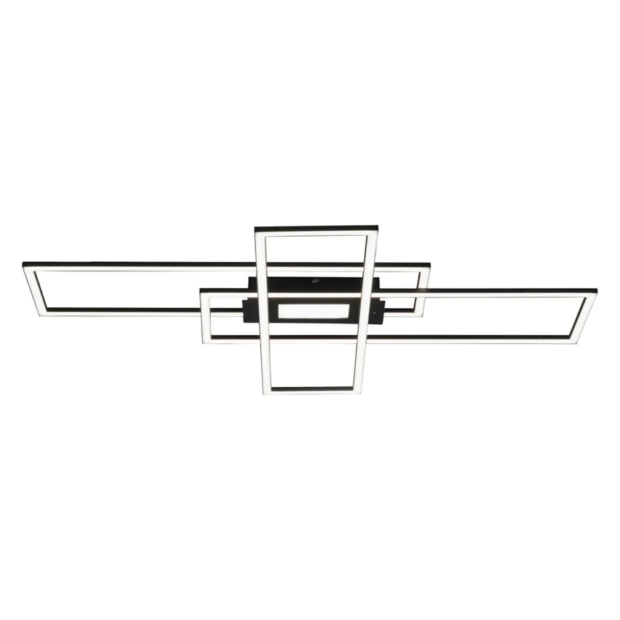 Lampa sufitowa LED 45W czarna ASMIN z pilotem