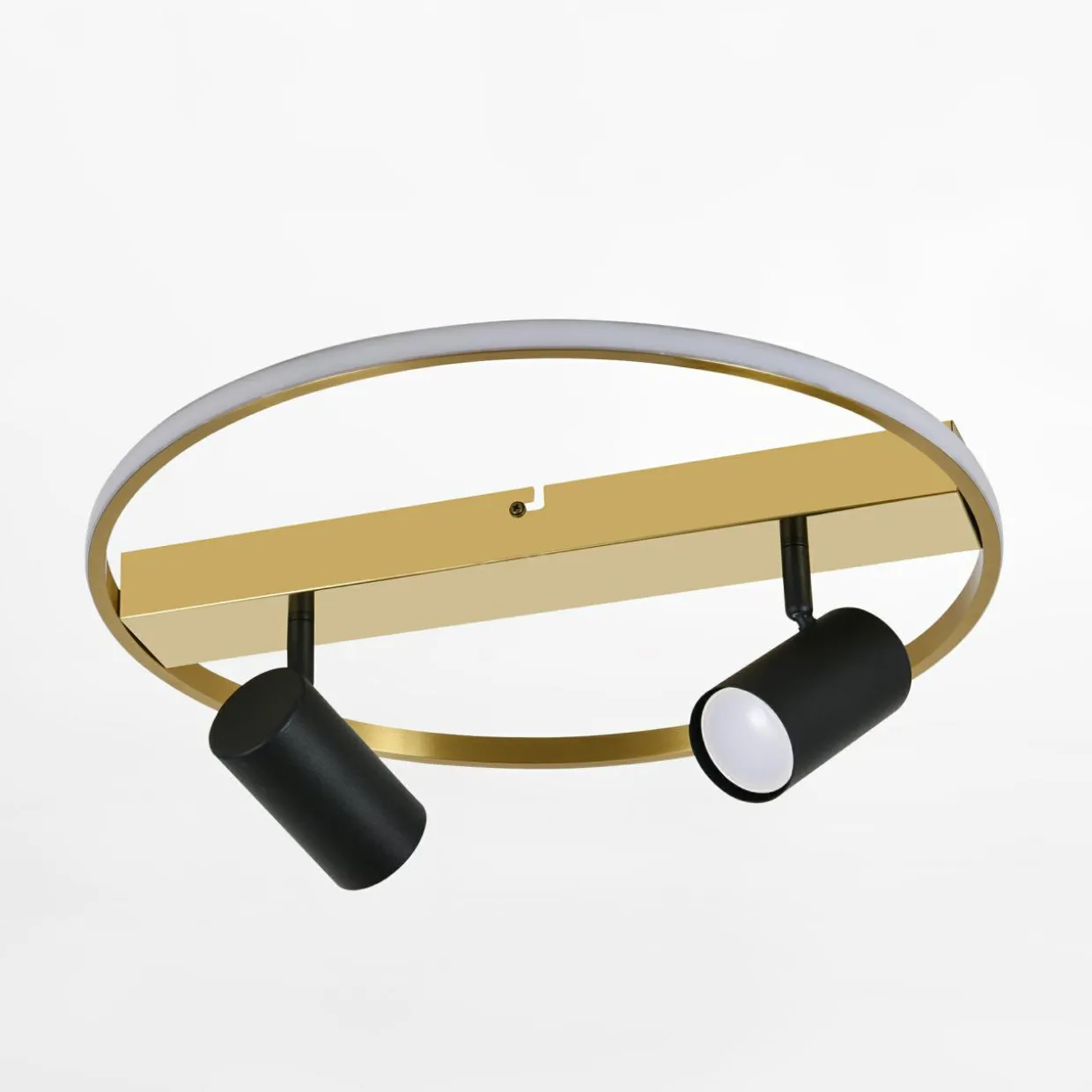 Lampa sufitowa LED 12W 2xGU10 czarno-złoty VIENNA