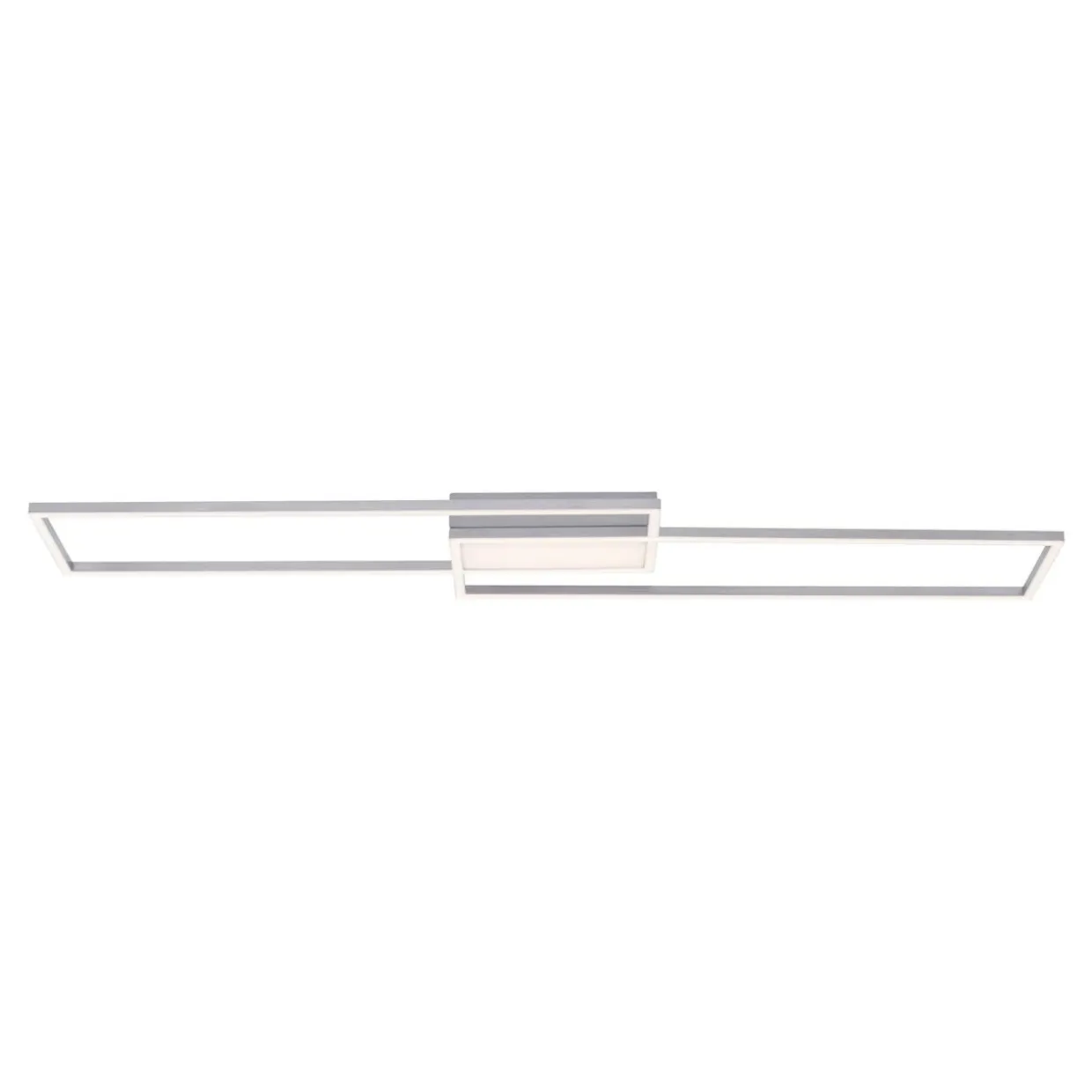 Lampa sufitowa LED z pilotem srebrna ASMIN