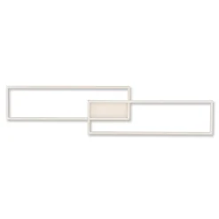 Lampa sufitowa LED z pilotem srebrna ASMIN