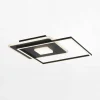 Lampa sufitowa LED z ramką kwadratowa czarna DOMINO