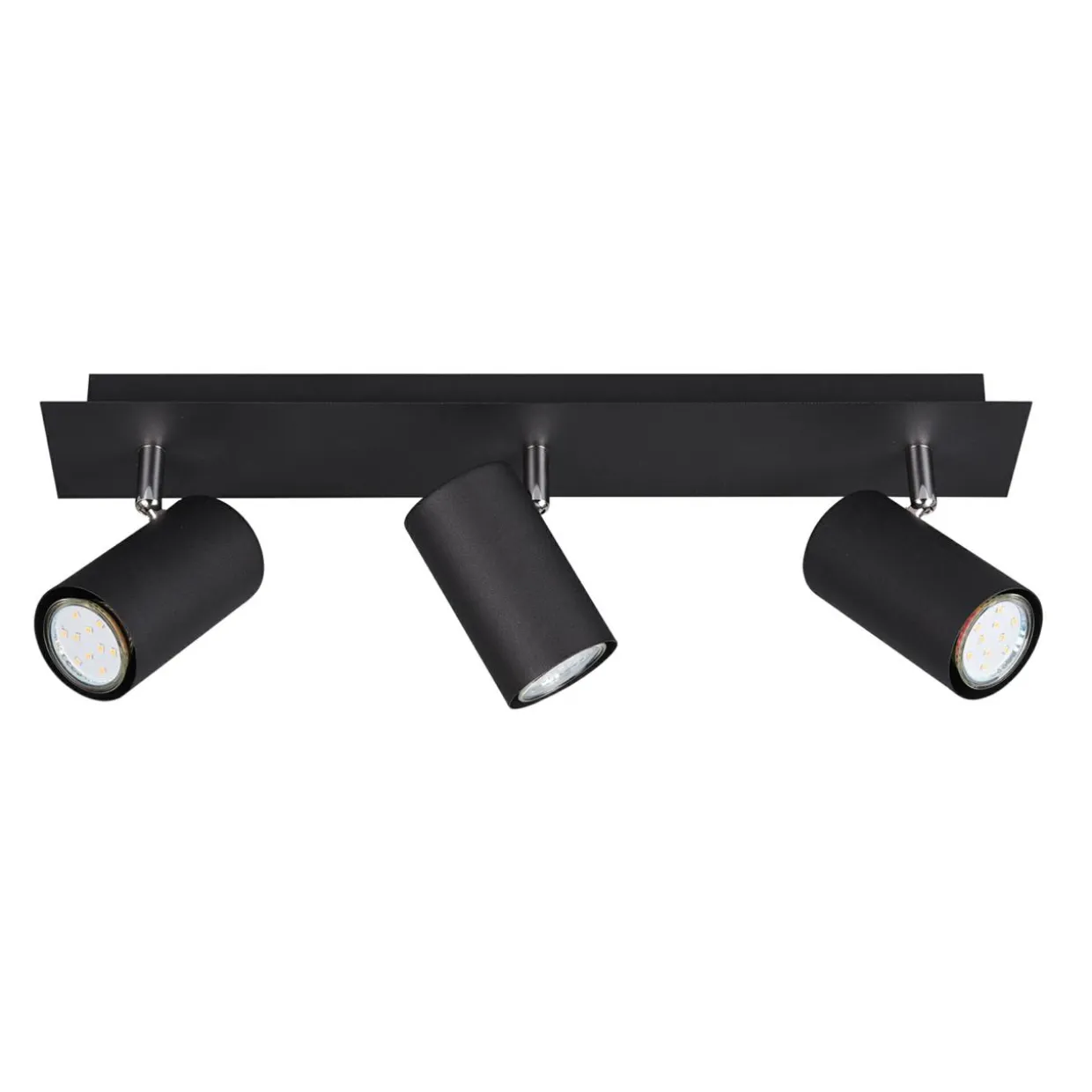 Lampa sufitowa listwa 3 reflektory czarna MARLEY