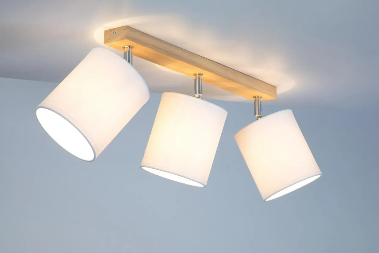 Lampa sufitowa listwa 3-punktowa abażur biały DRINO