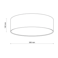 Lampa sufitowa niebieska RONDO KIDS