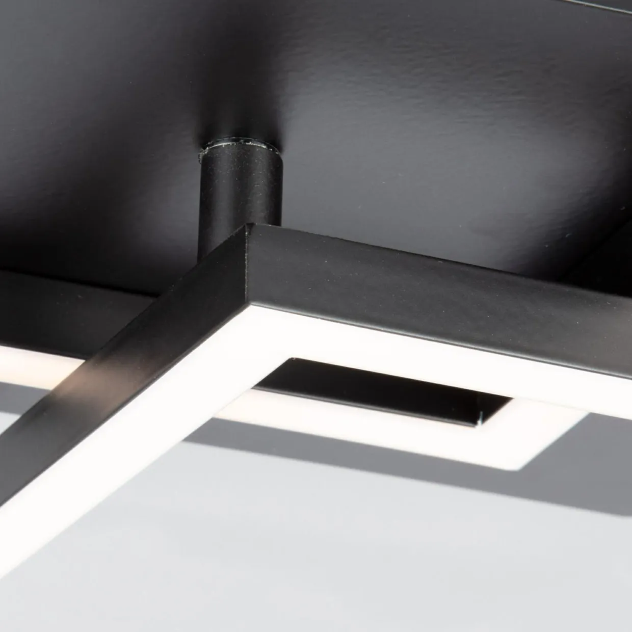 Lampa sufitowa obrotowa czarna FRAME LED 62 cm