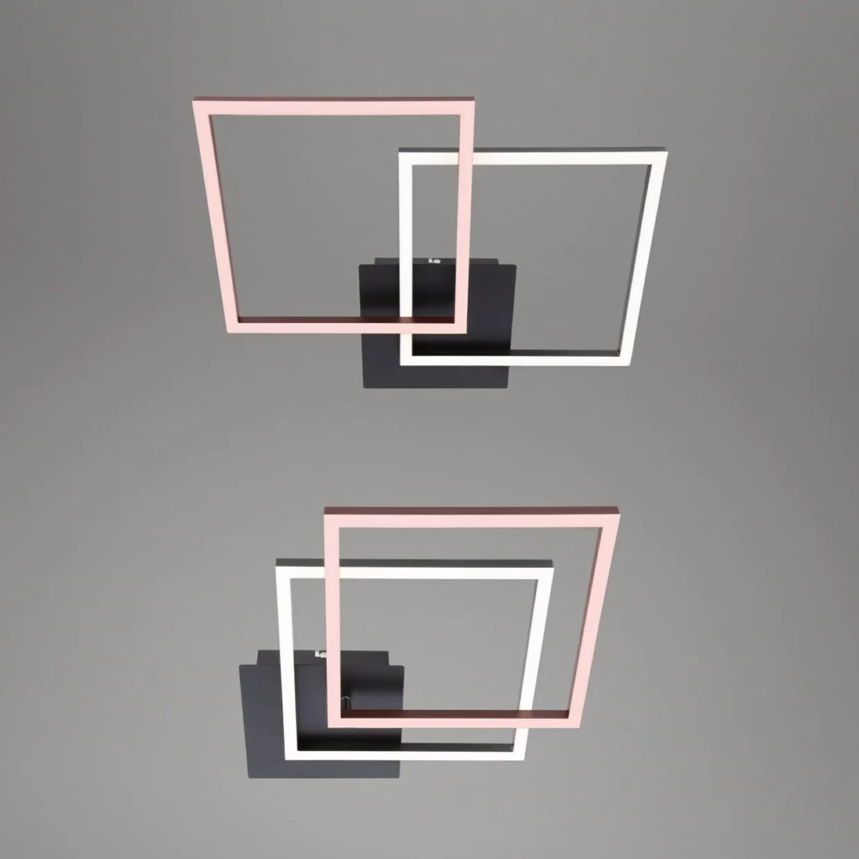 Lampa sufitowa obrotowa czarna FRAME LED 62 cm