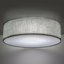Lampa sufitowa okrągła szarozielona EARTH 60 cm