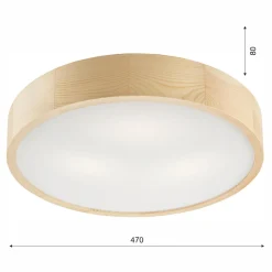 Lampa sufitowa plafon sosna EVELINE 47 cm