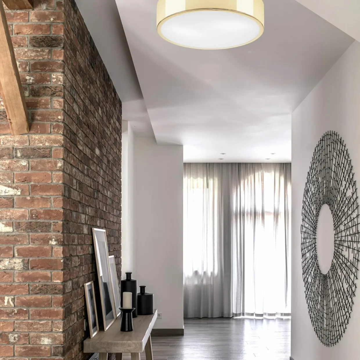 Lampa sufitowa plafon złota DANTE 36 cm