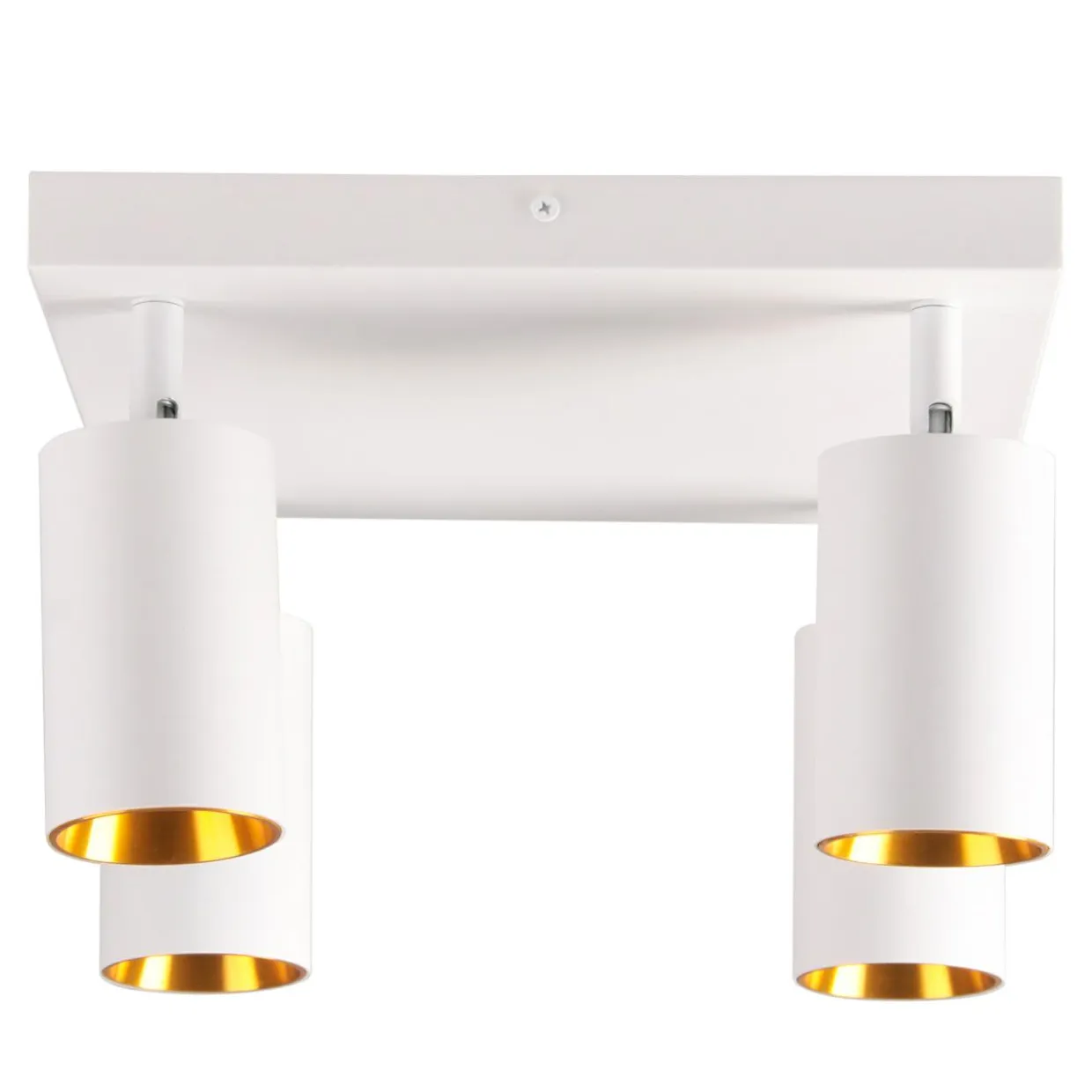 Lampa sufitowa 4-punktowa biało-złota MARIBEL IV