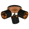 Lampa sufitowa 3-punktowa czarna TOMMY