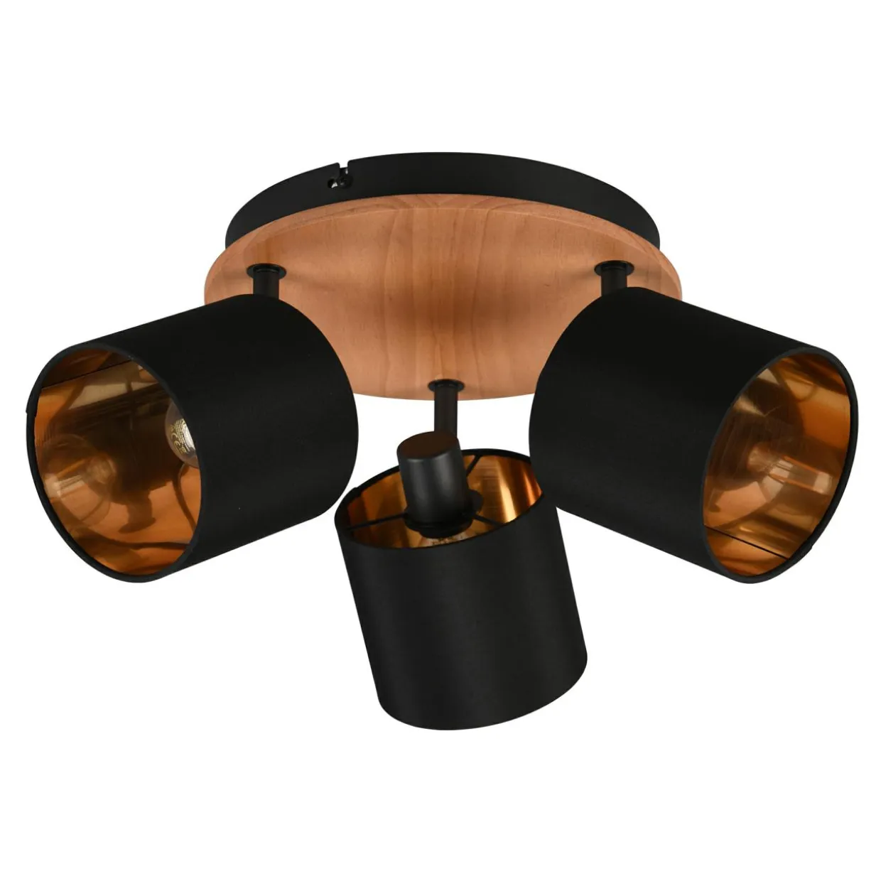 Lampa sufitowa 3-punktowa czarna TOMMY