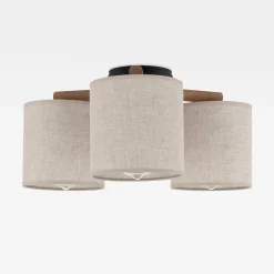 Lampa sufitowa szara DEVA NATURE III