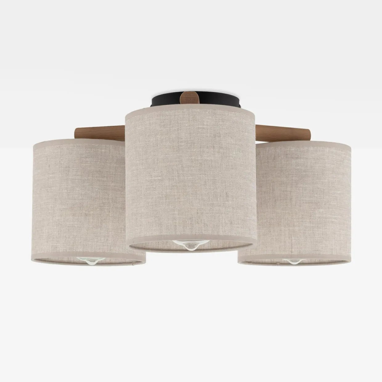 Lampa sufitowa szara DEVA NATURE III