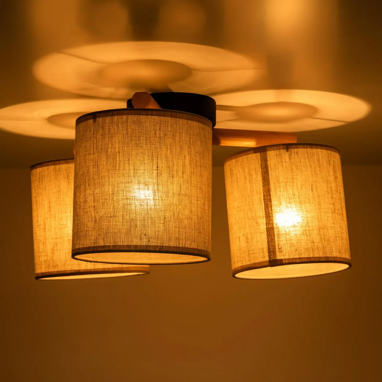 Lampa sufitowa szara DEVA NATURE III