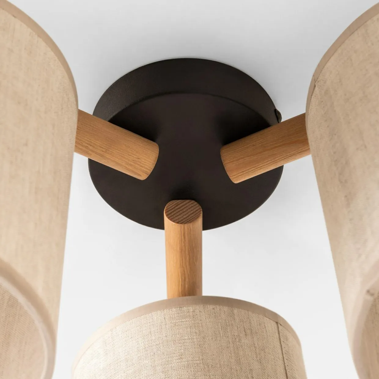 Lampa sufitowa szara DEVA NATURE III